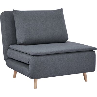 Homcom Sillón cama 3 en 1 con función de cama, sillón reclinable, respaldo regulable, patas de madera de haya, cojín, Gris Aosom España Homcom Sillón cama 3 en 1 con función de cama, sillón reclinable, respaldo regulable, patas de madera de haya, cojín, Gris Aosom España