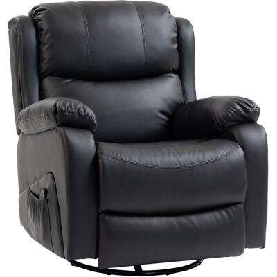 Homcom Sillón Relax Reclinable con 8 Puntos de Masaje, Calefacción y Reposapiés, 87x97X100 cm, Negro Aosom España Homcom Sillón Relax Reclinable con 8 Puntos de Masaje, Calefacción y Reposapiés, 87x97X100 cm, Negro Aosom España
