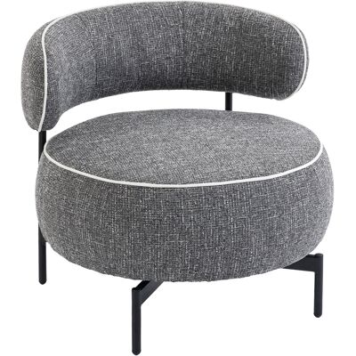Homcom Butaca de Salón con Asiento Giratorio Tapizado en Lino Asiento Amplio Relleno Grueso Patas de Metal Gris Oscuro Homcom Butaca de Salón con Asiento Giratorio Tapizado en Lino Asiento Amplio Relleno Grueso Patas de Metal Gris Oscuro