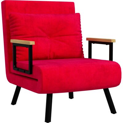 HOMCOM Sillón Cama Reclinable - Elegante Terciopelo Multifunción HOMCOM Sillón Cama Reclinable - Elegante Terciopelo Multifunción