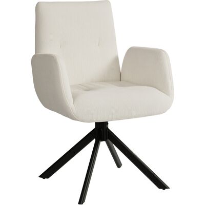 Homcom Sillón tapizado, sillón de acento, diseño moderno, giratorio, hasta 120 kg, Blanco crema Aosom España Homcom Sillón tapizado, sillón de acento, diseño moderno, giratorio, hasta 120 kg, Blanco crema Aosom España
