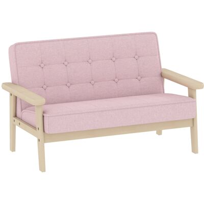 AIYAPLAY Sillón infantil, sofá infantil con armazón de madera, aspecto de terciopelo, acolchado, para niños de 3–15 años Rosa Aosom España AIYAPLAY Sillón infantil, sofá infantil con armazón de madera, aspecto de terciopelo, acolchado, para niños de 3–15 años Rosa Aosom España