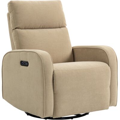 Homcom Sillón Relax Reclinable Eléctrico Giratorio y Balancín con Doble Motor Reposacabezas Ajustable Puertos USB Reposapiés Homcom Sillón Relax Reclinable Eléctrico Giratorio y Balancín con Doble Motor Reposacabezas Ajustable Puertos USB Reposapiés