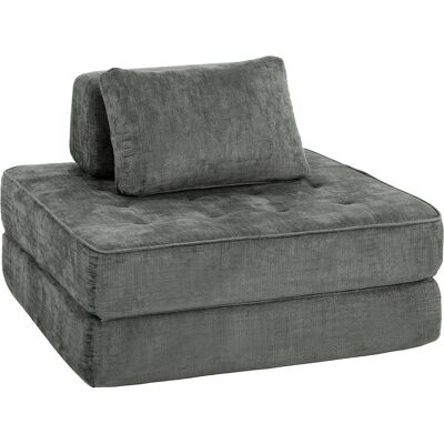 Homcom 2-en-1 Boneless Cloud Sillón de suelo, sofá plegable de chenilla con cojín de soporte grueso, gris Homcom 2-en-1 Boneless Cloud Sillón de suelo, sofá plegable de chenilla con cojín de soporte grueso, gris