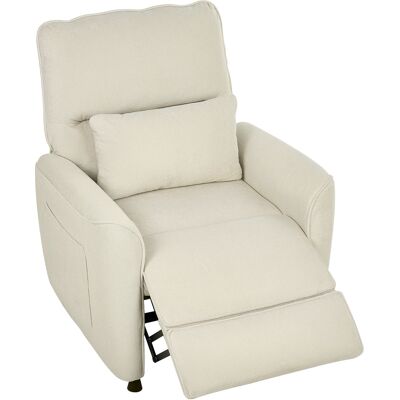 Homcom Sillón Relax Reclinable Eléctrico con Calor Lumbar Masaje Vibración Motor Silencioso Función de Memoria Crema Homcom Sillón Relax Reclinable Eléctrico con Calor Lumbar Masaje Vibración Motor Silencioso Función de Memoria Crema