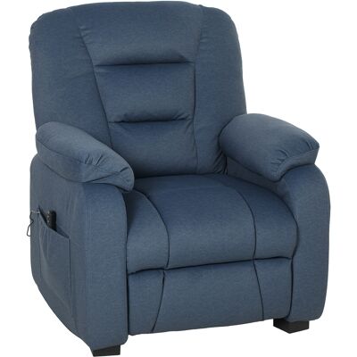 Homcom Sillón Relax Reclinable Eléctrico Silencioso con Función Memoria Reposapiés Mando a Distancia Bolsillos Laterales Azul Homcom Sillón Relax Reclinable Eléctrico Silencioso con Función Memoria Reposapiés Mando a Distancia Bolsillos Laterales Azul