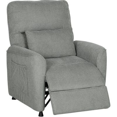 Homcom Sillón Relax Reclinable Eléctrico con Calor Lumbar Masaje Vibración Motor Silencioso Función de Memoria Gris Oscuro Homcom Sillón Relax Reclinable Eléctrico con Calor Lumbar Masaje Vibración Motor Silencioso Función de Memoria Gris Oscuro