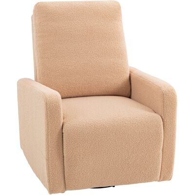 Homcom Sillón Relax Reclinable Manual hasta 135º con Reposabrazos Reposapiés Acolchado Grueso Función de Balanceo 360° Marrón Homcom Sillón Relax Reclinable Manual hasta 135º con Reposabrazos Reposapiés Acolchado Grueso Función de Balanceo 360° Marrón