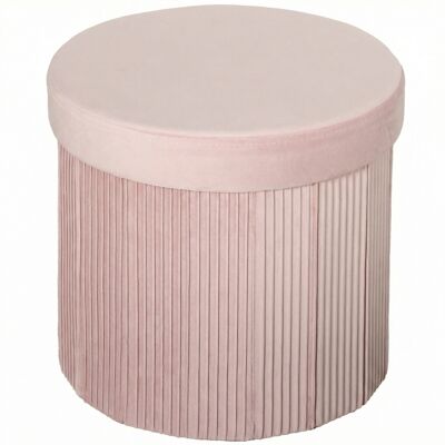 Homcom Puff Almacenaje Banco Almacenaje Plegable 35 L 38x38x38 cm Tapizado en Terciopelo Baúl de Almacenamiento Redondo Rosa Homcom Puff Almacenaje Banco Almacenaje Plegable 35 L 38x38x38 cm Tapizado en Terciopelo Baúl de Almacenamiento Redondo Rosa