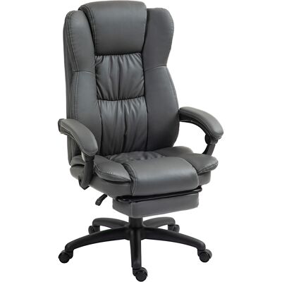 Silla de Oficina Vinsetto con Masaje de Vibración - Ajustable, Ergonómica, Gris Oscuro Silla de Oficina Vinsetto con Masaje de Vibración - Ajustable, Ergonómica, Gris Oscuro