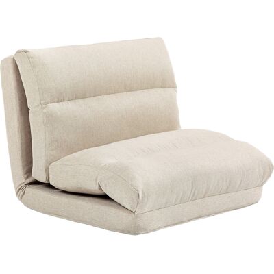 Silla de suelo HOMCOM Braun - Respaldo ajustable en 6 posiciones, Taburete de meditación plegable, Aspecto lino, Sofá acolchado - Muebles de suelo Silla de suelo HOMCOM Braun - Respaldo ajustable en 6 posiciones, Taburete de meditación plegable, Aspecto lino, Sofá acolchado - Muebles de suelo