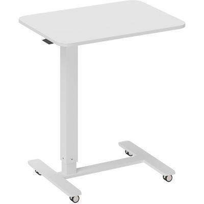 HOMCOM Escritorio Regulable en Altura en Forma de C - Ahorrador de Espacio Blanco HOMCOM Escritorio Regulable en Altura en Forma de C - Ahorrador de Espacio Blanco