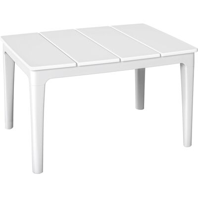 Outsunny Mesa de centro de jardín, 70 x 53 x 39 cm, Blanco crema Outsunny Mesa de centro de jardín, 70 x 53 x 39 cm, Blanco crema