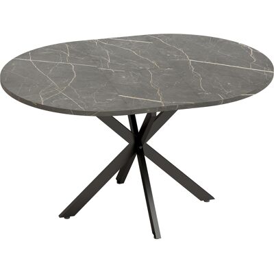 Homcom Mesa de Comedor Extensible Ovalada para 4 a 6 Personas con Extensión 100-135 cm Efecto Mármol Negro Aosom España Homcom Mesa de Comedor Extensible Ovalada para 4 a 6 Personas con Extensión 100-135 cm Efecto Mármol Negro Aosom España