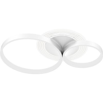 Homcom Lámpara de Techo LED 40W 3000 K/4000 K/6500 K para Dormitorio Salón Cocina Comedor Blanco Homcom Lámpara de Techo LED 40W 3000 K/4000 K/6500 K para Dormitorio Salón Cocina Comedor Blanco