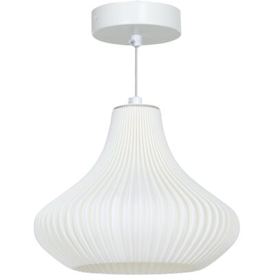 Homcom Lámpara de Techo LED Moderna Ø20,5x17,5 cm con Pantalla de Impresión 3D Luz Cálida de 3000K para Salón Dormitorio Cocina Homcom Lámpara de Techo LED Moderna Ø20,5x17,5 cm con Pantalla de Impresión 3D Luz Cálida de 3000K para Salón Dormitorio Cocina