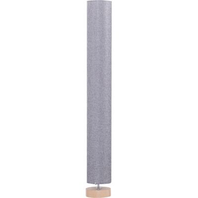 Homcom Lámpara de Pie Lámpara de Salón con Casquillo Máx. 40 W E27 Pantalla de Lino y Marco de Metal Ø15x120 cm Gris Aosom España Homcom Lámpara de Pie Lámpara de Salón con Casquillo Máx. 40 W E27 Pantalla de Lino y Marco de Metal Ø15x120 cm Gris Aosom España