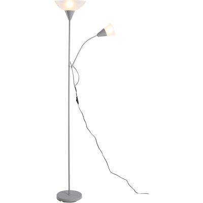HOMCOM - 2-Head - Base metálica - Lámpara de pie HOMCOM - 2-Head - Base metálica - Lámpara de pie