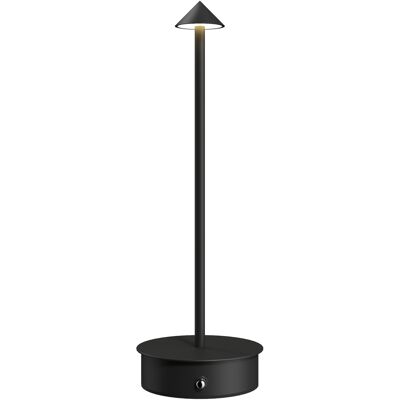 Homcom Lámpara de Mesa Táctil Recargable con USB, Ajustable 3000K/4500K/6500K, Autonomía 4-8 Horas, Negro Homcom Lámpara de Mesa Táctil Recargable con USB, Ajustable 3000K/4500K/6500K, Autonomía 4-8 Horas, Negro