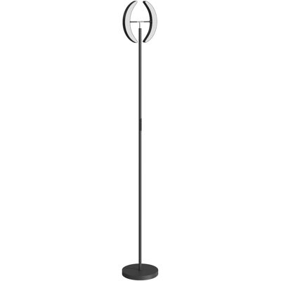 Homcom Lámpara de pie RGB, lámpara regulable con opciones de iluminación multicolor, giratoria, Negra Aosom España Homcom Lámpara de pie RGB, lámpara regulable con opciones de iluminación multicolor, giratoria, Negra Aosom España