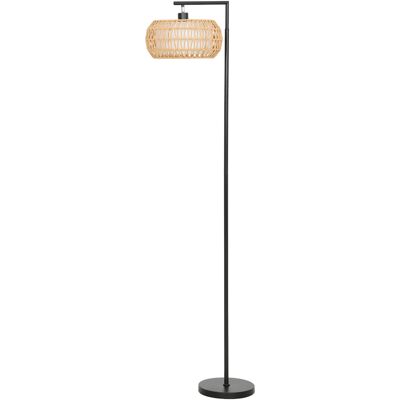 Homcom Lámpara de Pie con Doble Capa de Pantalla Bohemia con 3 Temperaturas de Color Brillo Ajustable Control Remoto Homcom Lámpara de Pie con Doble Capa de Pantalla Bohemia con 3 Temperaturas de Color Brillo Ajustable Control Remoto