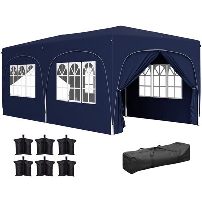 Outsunny Cenador Jardín Carpa Plegable 4x4 con Protección UV50+ y Altura Ajustable Doble Techo y Mosquiteras 3,92x3,92x2,83 m Crema Aosom España Outsunny Cenador Jardín Carpa Plegable 4x4 con Protección UV50+ y Altura Ajustable Doble Techo y Mosquiteras 3,92x3,92x2,83 m Crema Aosom España