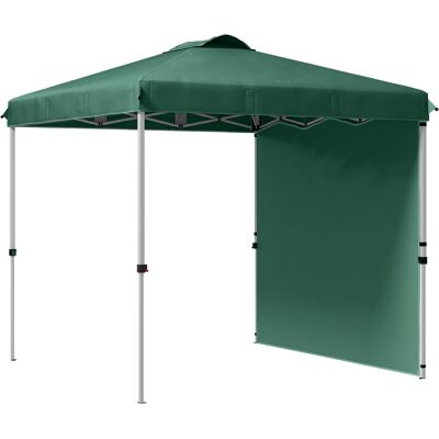 Outsunny Carpa Jardín 2,5x2,5 m, Altura regulable, UV30+, 1 Pared lateral, Bolsas Verdes Outsunny Carpa Jardín 2,5x2,5 m, Altura regulable, UV30+, 1 Pared lateral, Bolsas Verdes