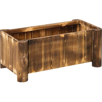 Outsunny Jardinera Rectangular Arriate de Jardín con 4 Patas para Cultivos Verduras Flores en Jardín Balcón 70x35x30 cm Natural Aosom España Outsunny Jardinera Rectangular Arriate de Jardín con 4 Patas para Cultivos Verduras Flores en Jardín Balcón 70x35x30 cm Natural Aosom España