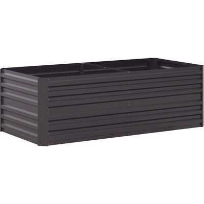 Outsunny Huerto cuadrado de jardín rectangular tubos de refuerzo acero galvanizado 180 x 90 x 59 cm Aosom España Outsunny Huerto cuadrado de jardín rectangular tubos de refuerzo acero galvanizado 180 x 90 x 59 cm Aosom España