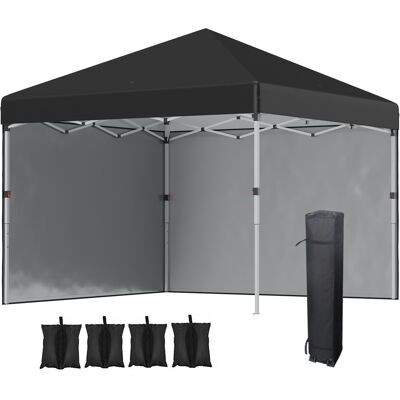 Outsunny Carpa jardín pop-up plegable ajustable en altura protección UV 30+ 2 paredes laterales bolsa de transporte incluida Aosom España Outsunny Carpa jardín pop-up plegable ajustable en altura protección UV 30+ 2 paredes laterales bolsa de transporte incluida Aosom España