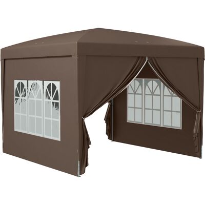 Outsunny Carpa Plegable Pop-up 3x3 m con 4 Paredes Anti-UV Bolsa de Transporte Aosom España Outsunny Carpa Plegable Pop-up 3x3 m con 4 Paredes Anti-UV Bolsa de Transporte Aosom España