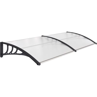 Outsunny Marquesina Exterior Tejadillo de Protección para Puertas y Ventanas contra Sol y Lluvia con Paneles de Policarbonato Blanco Aosom España Outsunny Marquesina Exterior Tejadillo de Protección para Puertas y Ventanas contra Sol y Lluvia con Paneles de Policarbonato Blanco Aosom España