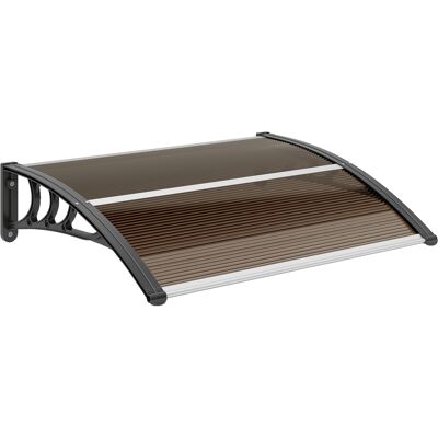 Outsunny Marquesina Exterior para Puerta y Ventana 75x100 cm contra Sol y Lluvia con Soporte de Aleación de Aluminio Marrón Aosom España Outsunny Marquesina Exterior para Puerta y Ventana 75x100 cm contra Sol y Lluvia con Soporte de Aleación de Aluminio Marrón Aosom España