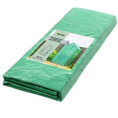 Outsunny Cubierta de Repuesto de Invernadero 140x73x190 cm con Ventana Puerta con Cremallera Anti-UV Protección de Plantas Verde Aosom España Outsunny Cubierta de Repuesto de Invernadero 140x73x190 cm con Ventana Puerta con Cremallera Anti-UV Protección de Plantas Verde Aosom España