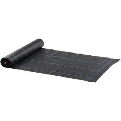 Outsunny Malla Geotextil 2x50 m Malla de Jardín contra Malas Hierbas 130 g/m² Rollo de Malla Antimaleza Negro Aosom España Outsunny Malla Geotextil 2x50 m Malla de Jardín contra Malas Hierbas 130 g/m² Rollo de Malla Antimaleza Negro Aosom España