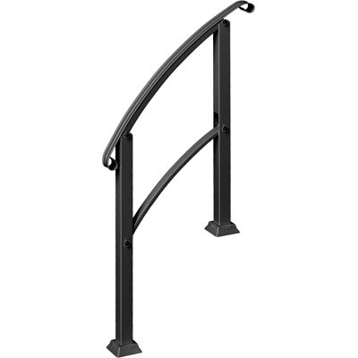 Outsunny Barandilla de Escalera 71 cm con Kit de Instalación Ángulo Ajustable para 1-3 Escalones para Exterior Terraza Negro Outsunny Barandilla de Escalera 71 cm con Kit de Instalación Ángulo Ajustable para 1-3 Escalones para Exterior Terraza Negro