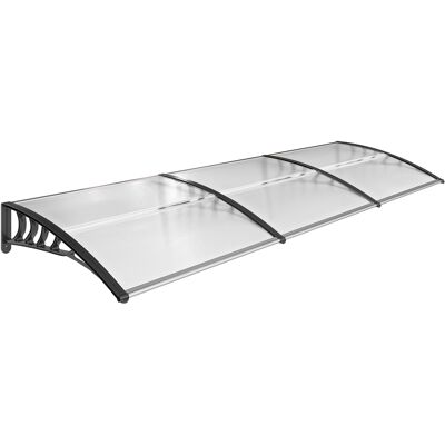 Outsunny Marquesina para Puertas y Ventanas Protección Solar y Lluvia Tejadillo de Techo Aleación de Aluminio 295x90x25 cm Aosom España Outsunny Marquesina para Puertas y Ventanas Protección Solar y Lluvia Tejadillo de Techo Aleación de Aluminio 295x90x25 cm Aosom España