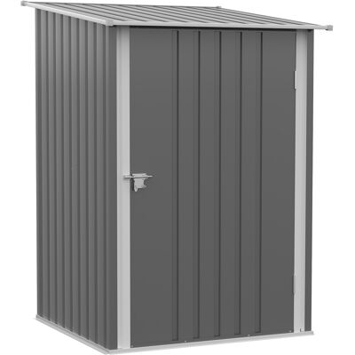 Outsunny Caseta de Jardín Metálica 0,92 m² 100x103x160 cm con 1 Puerta y Cerradura para Almacenamiento de Herramientas Gris Aosom España Outsunny Caseta de Jardín Metálica 0,92 m² 100x103x160 cm con 1 Puerta y Cerradura para Almacenamiento de Herramientas Gris Aosom España