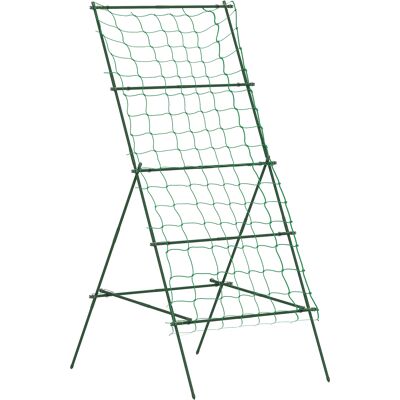 Outsunny Emparrado de Acero para Encajar sin óxido, Ayuda en Forma de A para Plantas Trepadoras 101x133x227 cm Verde Outsunny Emparrado de Acero para Encajar sin óxido, Ayuda en Forma de A para Plantas Trepadoras 101x133x227 cm Verde