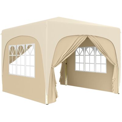 Outsunny Carpa Plegable 3x3 m Pop-up Carpa de Jardín con 4 Paredes Anti-UV Altura Ajustable y Bolsa de Transporte Gris Aosom España Outsunny Carpa Plegable 3x3 m Pop-up Carpa de Jardín con 4 Paredes Anti-UV Altura Ajustable y Bolsa de Transporte Gris Aosom España
