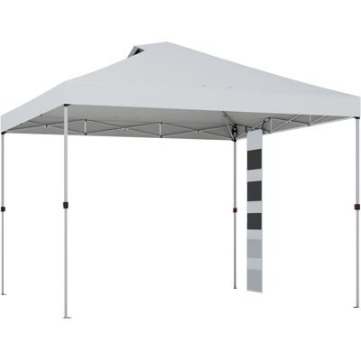 Outsunny Toldo de jardín 3 x 3 m pop up tienda plegable protección UV50+ altura ajustable 4 sacos de arena bolsa de transporte Blanco Aosom España Outsunny Toldo de jardín 3 x 3 m pop up tienda plegable protección UV50+ altura ajustable 4 sacos de arena bolsa de transporte Blanco Aosom España