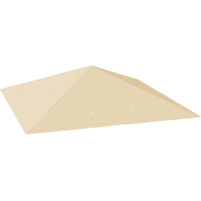 Outsunny Techo de repuesto para pabellón 3 x 3 m impermeable Tejado de pabellón UPF30+ Funda de repuesto Tela Oxford, 370 g/m², Beige Aosom España Outsunny Techo de repuesto para pabellón 3 x 3 m impermeable Tejado de pabellón UPF30+ Funda de repuesto Tela Oxford, 370 g/m², Beige Aosom España