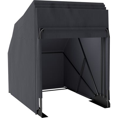Outsunny Refugio para moto exterior tienda para moto funda protectora en tejido Oxford, 2 ventanas, 345 x 135 x 191 cm, negro Aosom España Outsunny Refugio para moto exterior tienda para moto funda protectora en tejido Oxford, 2 ventanas, 345 x 135 x 191 cm, negro Aosom España