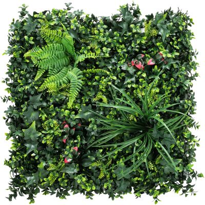 Outsunny Set de 6 Setos Artificiales Ocultación Jardín 50x50 cm Tipo Milán Fácil Montaje Anti-UV para Terraza Balcón Verde Outsunny Set de 6 Setos Artificiales Ocultación Jardín 50x50 cm Tipo Milán Fácil Montaje Anti-UV para Terraza Balcón Verde