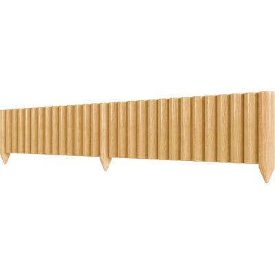 Outsunny Valla de Jardín de Madera Panel Decorativo Resistente y Fácil de Instalar para Patio Césped Camino 176x38 cm Natural Outsunny Valla de Jardín de Madera Panel Decorativo Resistente y Fácil de Instalar para Patio Césped Camino 176x38 cm Natural