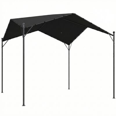 Outsunny Pérgola de Jardín 3x3 m con Dosel UPF30+ y Estructura Metálica, Gris Aosom España Outsunny Pérgola de Jardín 3x3 m con Dosel UPF30+ y Estructura Metálica, Gris Aosom España
