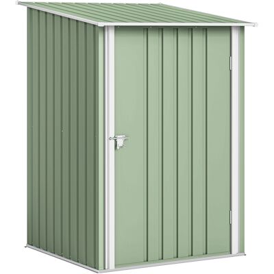 Outsunny Caseta de Jardín Metálica 0,92 m² 100x103x160 cm con 1 Puerta y Cerradura para Almacenamiento Herramientas Verde Claro Outsunny Caseta de Jardín Metálica 0,92 m² 100x103x160 cm con 1 Puerta y Cerradura para Almacenamiento Herramientas Verde Claro