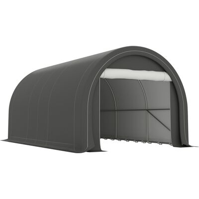 Outsunny Garaje Exterior para Coche 3x5 m Impermeable con Tejido PE Resistente Marco de Acero Galvanizado UPF30+ Gris Outsunny Garaje Exterior para Coche 3x5 m Impermeable con Tejido PE Resistente Marco de Acero Galvanizado UPF30+ Gris