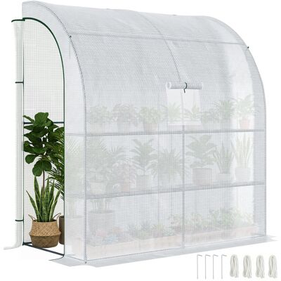 Invernadero Blanco con Protección UV - 200x100x215cm Invernadero Blanco con Protección UV - 200x100x215cm