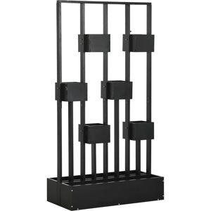 Outsunny Jardinera elevada con enrejado de madera para plantas, verduras, flores o hierbas aromáticas, 90x45x170 cm Aosom España Outsunny Jardinera elevada con enrejado de madera para plantas, verduras, flores o hierbas aromáticas, 90x45x170 cm Aosom España